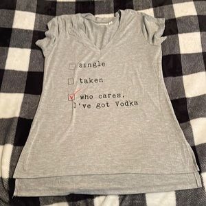 Funny Vodka Graphic V-Neck